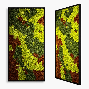 EcoPanel: Natural Moss Wall Art 3D model image 1 