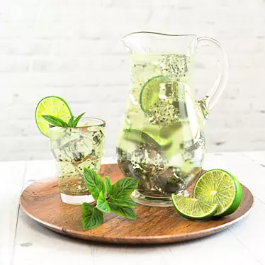 Refreshing Mojito Jar 3D model image 1 