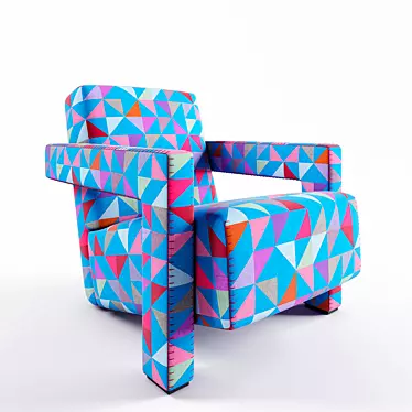 Cassina Armchair: Classic Design, Contemporary Colors 3D model image 1 