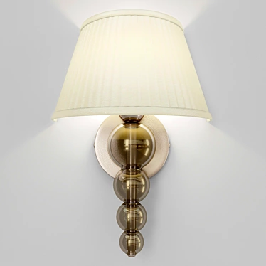 Elegant LED Wall Sconce 3D model image 1 