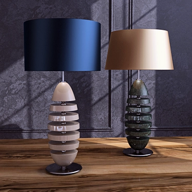 Elegant Ceramic Table Lamps 3D model image 1 