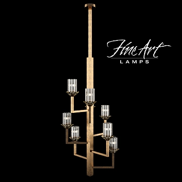 Elegant NEUILLY Chandelier: 879340-2ST 3D model image 1 