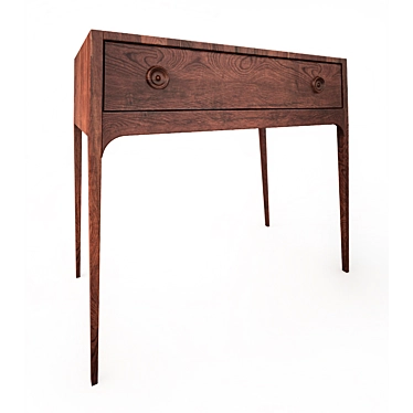 British-Inspired Night Table 3D model image 1 