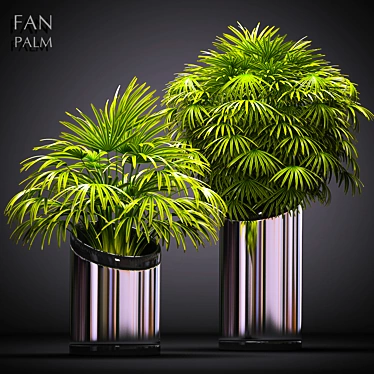 Tropical Breeze Fan Palm 3D model image 1 