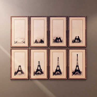 Eiffel Tower Construction Set 3D model image 1 