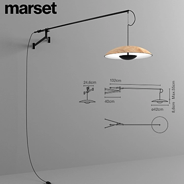 Wall lamp Marset Ginger A XL 42