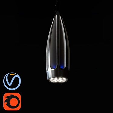 Quasar Compass Pendant Light 3D model image 1 