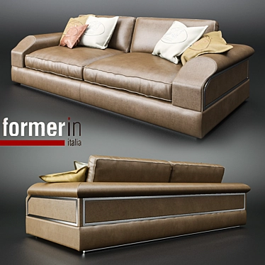 Elegant Italian Sofa: FORMERIN DANDY 236 3D model image 1 