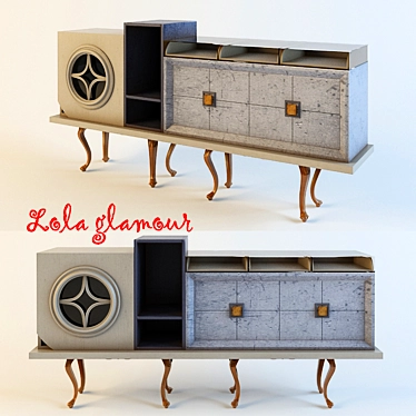 Dalí Glamour Sideboard 3D model image 1 