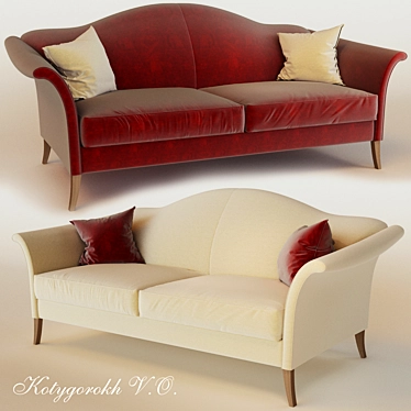 Chic Chiltern Medium Sofa 3D model image 1 