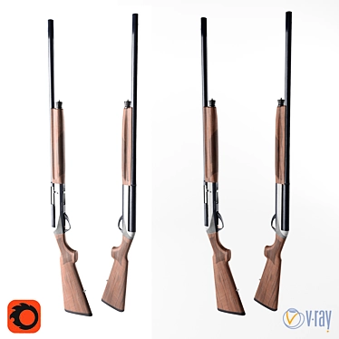 Elegant Benelli Raffaello Shotgun 3D model image 1 