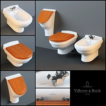 V&B Hommage Collection: Elegant Bathroom Fixtures 3D model image 1 