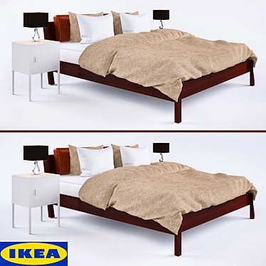 Bed Rustic Red