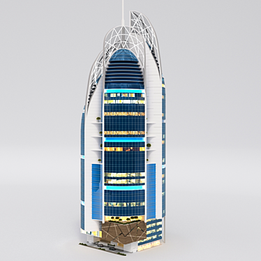  Towering Marvel: Skyscraper 3D model image 1 