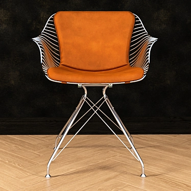 Wire Dining Chair: Modern & Stylish 3D model image 1 