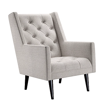 Elegant Barlette Chair: Classic Comfort 3D model image 1 