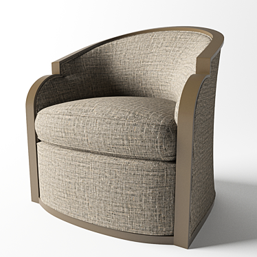 Elegant Swivel Chair 3D model image 1 