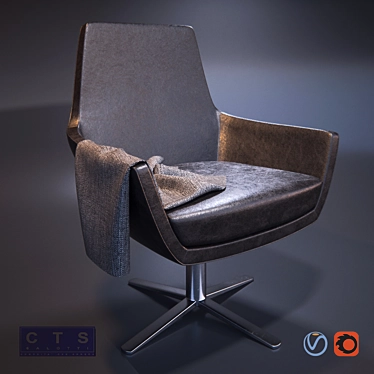 Stylish and Versatile: CTS Salotti Elle Chairs 3D model image 1 