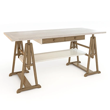 Sleek Correspondances Desk 3D model image 1 