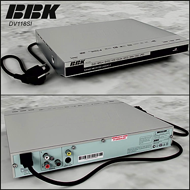 BBK DV118SI DVD Player: Superior Quality and Entertainment 3D model image 1 