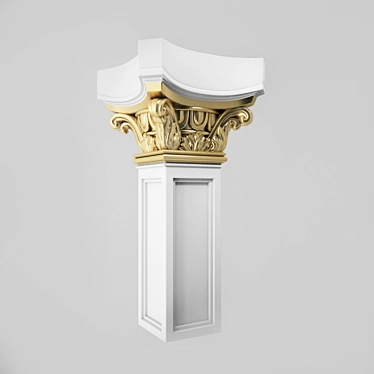 Elegant Ionic Column for Décor 3D model image 1 