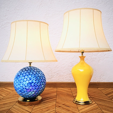 Elegant Ceramic Table Lamp 3D model image 1 