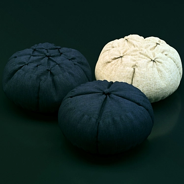 Cosy Cushion Puffs 3D model image 1 