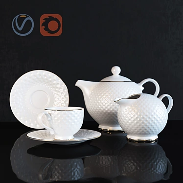 Golf Tea Set by Royal Aurel 3D model image 1 