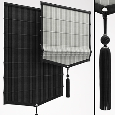 Roman Shade Duo Stage 3D model image 1 