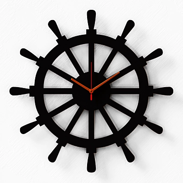 Captain's Wheel Clock by DIDIART 3D model image 1 