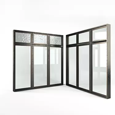 Modern Industrial Window 3D model image 1 