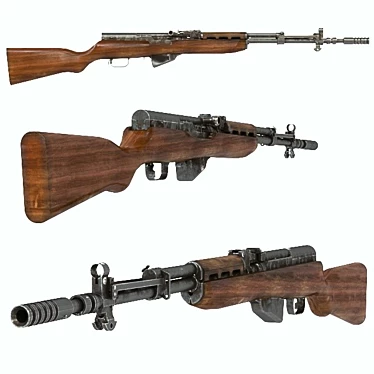 Precision Semi-Automatic Carbine 3D model image 1 