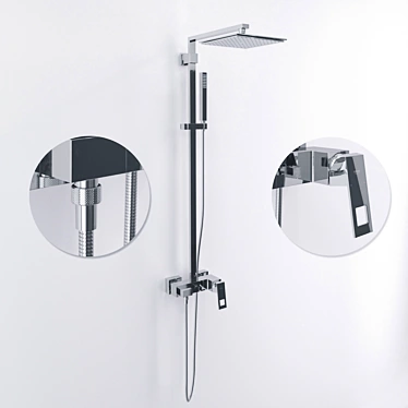 Ultimate Shower Experience: Grohe Cube 230 3D model image 1 