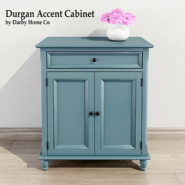 Elegant Durgan Accent Cabinet 3D model image 1 
