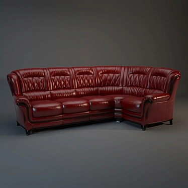Elegant Diana Sofa by Tries 3D model image 1 