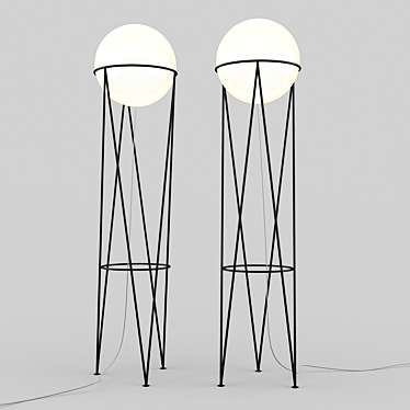 Contemporary Floor Lamp 3D model image 1 