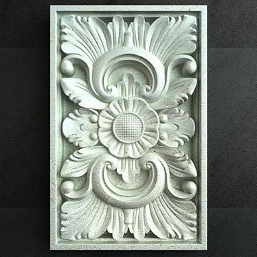 Exquisite Bali Stone Carving 3D model image 1 