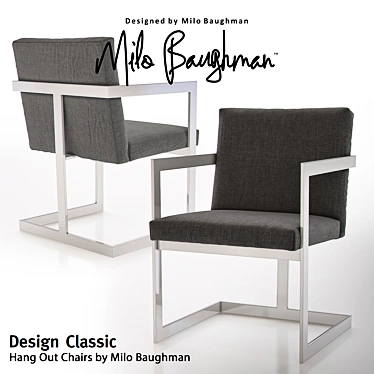 Milo Baughman Hang Out Chairs 3D model image 1 