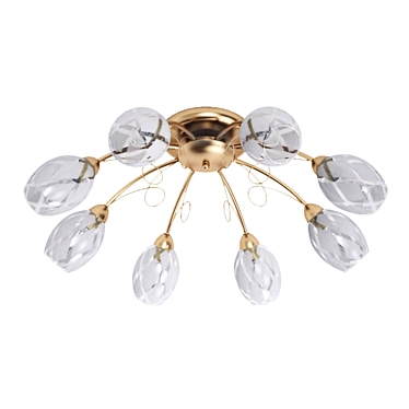 Elegant Grace Chandelier 3D model image 1 