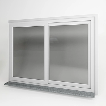 Premium PVC Windows: High-Quality & Ready to Render 3D model image 1 