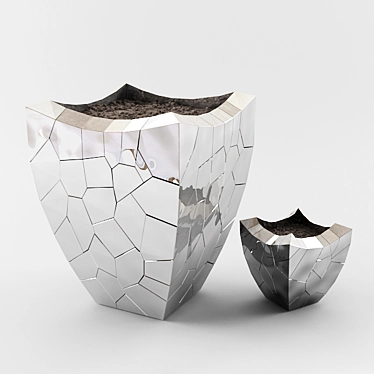 Modern Ushuaia Vases for Stylish Decor 3D model image 1 