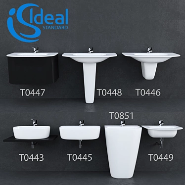 Ideal Standard DEA Sinks - Stylish and Functional 3D model image 1 