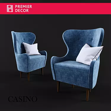 Elevate Your Space with CASINO Chair 3D model image 1 