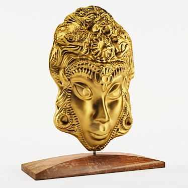 Elegant Decorative Mask 3D model image 1 