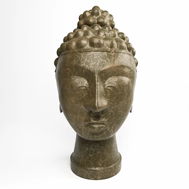 Eternal Serenity: Buddha Head 3D model image 1 