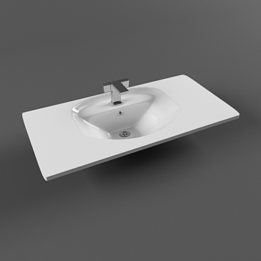 Adjustable Wash Basin 3D model image 1 