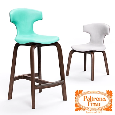 Elegant Poltrona Frau Montera Chairs 3D model image 1 