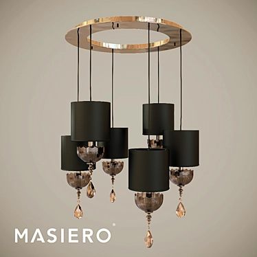 Elegant Nuare PL6 Pendant Light 3D model image 1 