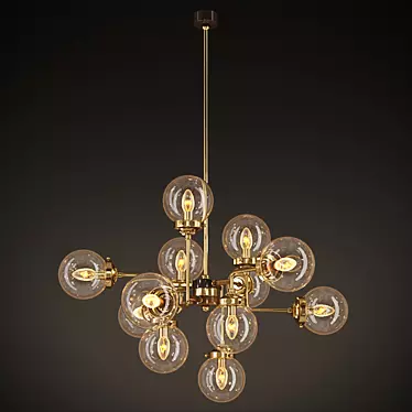 Elegant Sondra Chandelier - GRAMERCY HOME 3D model image 1 