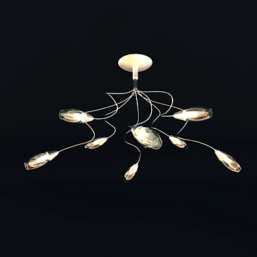 Spinning Illumination: Modern Lamp Design 3D model image 1 